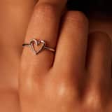 Zilveren ring hart