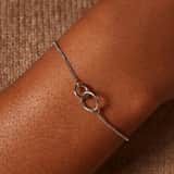 Stainless steel armbanden Moeder/Dochter 2 cirkels