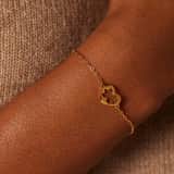 Armbänder aus Edelstahl, vergoldet, Mutter/Tochter