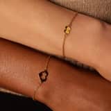 Armbänder aus Edelstahl, vergoldet, Mutter/Tochter