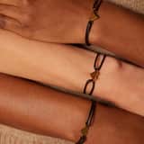 Armbänder aus Edelstahl, vergoldet, Mutter/Tochter, 3 Herzen