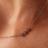 Stainless steel goldplated ketting met hanger voor dames