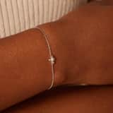 Armband aus 925er Silber, Biene, Zirkonia