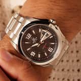 Edifice Uhr mit Armband aus Edelstahl EF-129D-1AVEF