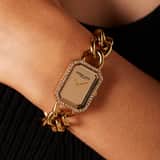 Donna Mae horloge goudkleurig schakelband