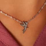 Disney - Stainless steel ketting Tinkerbell met glitter
