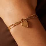 Guess stainless steel goldplated fantasiearmband voor dames