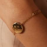 Guess stainless steel goldplated fantasiearmband voor dames