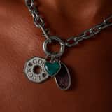 Charm aus Edelstahl, „Good Luck“