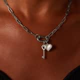 Charm aus Edelstahl, Schlüssel