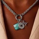 Charm aus Edelstahl, Zwilling