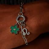 Charm aus Edelstahl, Löwe