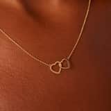 9 karaat ketting hart