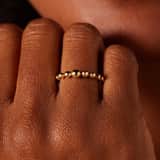 9 Karaat ring bolletjes