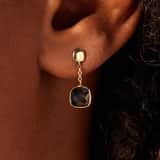 14 karaat gouden oorbel london blue topaas