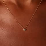 Halskette aus 585er Gold, Diamant (0,04 ct)