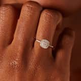 14 Karaat gouden ring diamant 0,10ct