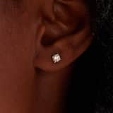 14 karaat gouden oorbellen lab grown diamant 0,60