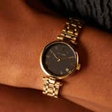 IVY N ROX stainless steel horloge met zwarte wijzerplaat
