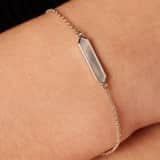 Armband aus 925er Silber mit Perlmutt