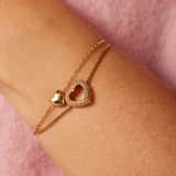 Guess Stalen goldplattiertes Armband BELOVED