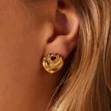 Guess stainless steel goldplated oorbellen CRAZY IN LOVE