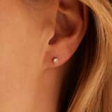 9-Karat-Ohrstecker mit Zirkonia für Damen