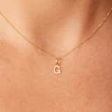 14 karaat gouden letter hanger alfabet