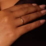 14 karaat geelgouden ring met diamant 0,045ct voor dames