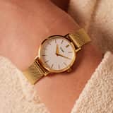 CLUSE - Boho Chic horloge goudkleurig mesh