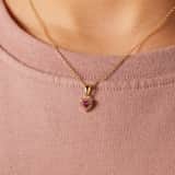 Zilveren goldplated kinderketting met hanger