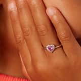 Zilveren kinder ring met zirkonia