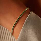 Silbernes, goldbeschichtetes Armband für Damen