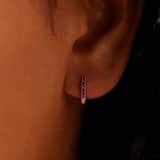 Zilveren oorringen 12mm met zirkonia