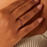 Silberner Ring mit Zirkonia für Damen