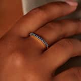 Zilveren goldplated ring met zirkonia voor dames