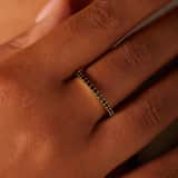 Zilveren goldplated ring met zirkonia voor dames