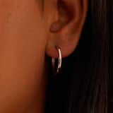 Silberne Ohrringe 20 mm, für Damen