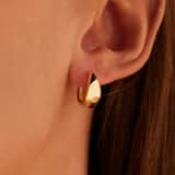 Zilveren goldplated oorbellen voor dames