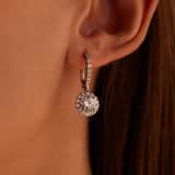 Silberne Creolen mit Zirkonia für Damen