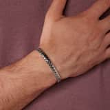 Stainless steel armband zilverkleurig