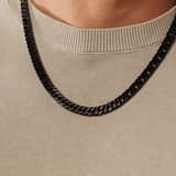 Stainless steel herenketting gourmetschakel