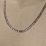 Stainless steel herenketting gourmetschakel