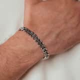 Stainless steel herenarmband gourmetschakel