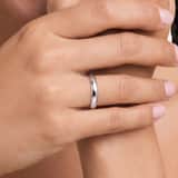 Zilveren liefdesring dames