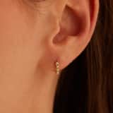 Stalen goldplated earcuff parel