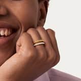 Stainless steel ring met zirkonia voor dames