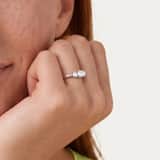 Stainless steel ring met zirkonia voor dames