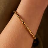 Stainless steel goldplated bangle 3om1