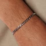 Zilveren herenarmband